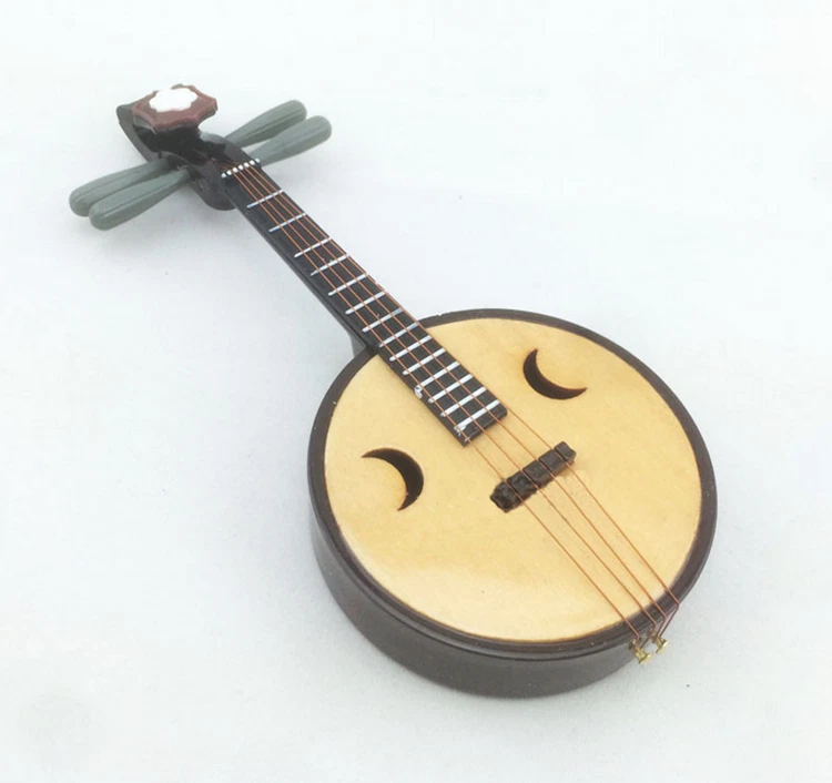 1 6 Scale Scene Accessories Chinese Ancient Musical Instruments Zhongruan Model