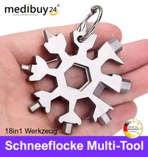 18 in 1 Werkzeug Schneeflocke Multitool Stern Edelstahl silber Multifunktion Neu