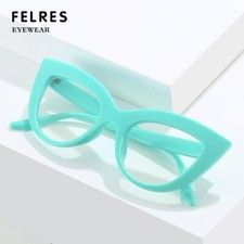 Women Cat Eye Anti Blue Light Eyeglasses Fashion Full Frame Glasses Frames New