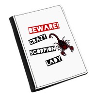 Beware VerrüCkte Skorpion Damen Passport Halter HüLle ÜBerzug Etui - Lustig