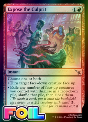 x1 Expose the Culprit MKM MTG 124 FOIL UNCOMMON M/NM 1x