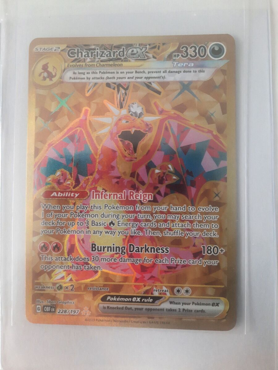 Pokémon TCG Charizard ex Sv03: Obsidian Flames 228/197 Holo Pokémon TCG Charizard ex Sv03: Obsidian Flames 228/197 Holo