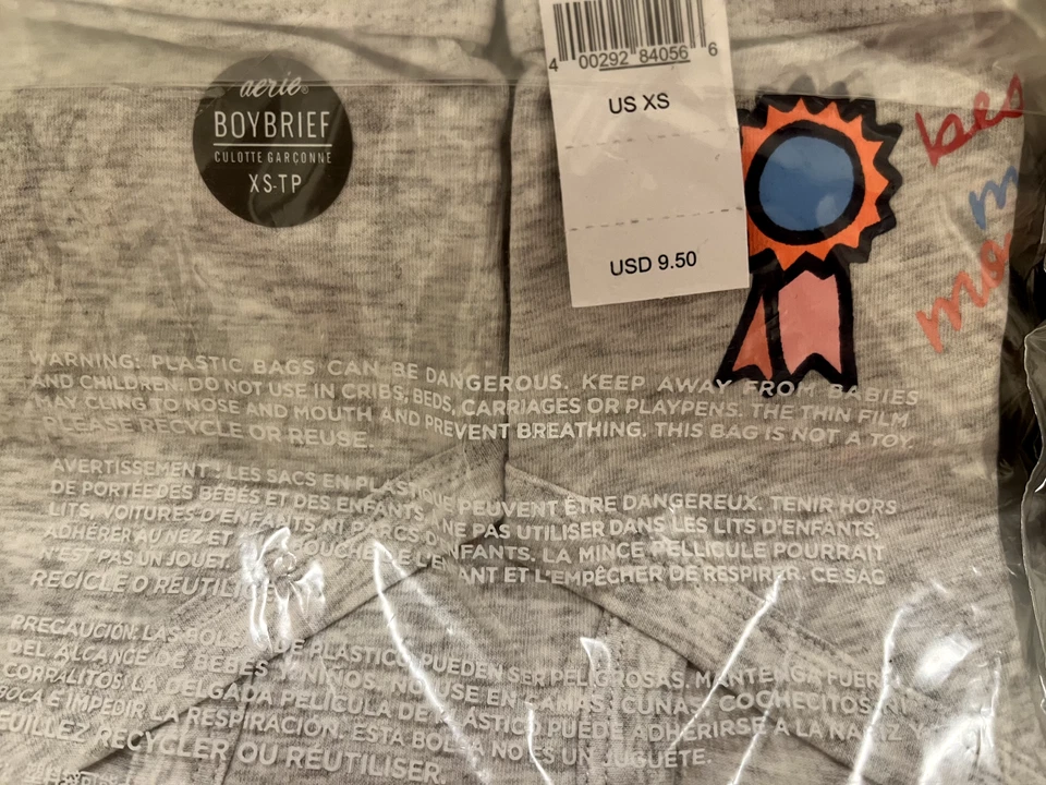 NEW Aerie 7pc Boyshort Panties- 7 Days of the Week- Women’s Size XS - Image 2 of 4