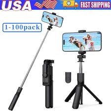US Selfie Stick Tripod Remote Desktop Stand Phone Holder For iPhone Samsung Lot