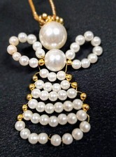 Lovely 3" Bead Angel Ornament