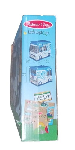 Melissa & Doug Let’s Explore Camper Tent Kids Play Set RV Screen-Free 47x31x39" - Picture 24 of 24