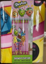NEW Shopkins Fabric Shower Curtain 72 in. x 72 in. KIDS BATHROOM