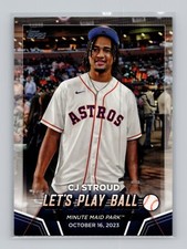 2024 Topps Series 2 CJ Stroud Let's Play Ball Insert Houston Astros