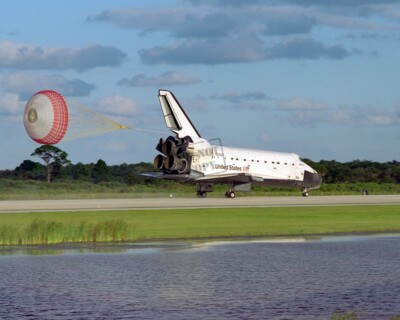 STS-86 Landing Shuttle Landing Facility SLF Space Shuttle Atlantis 8X12 PHOTO
