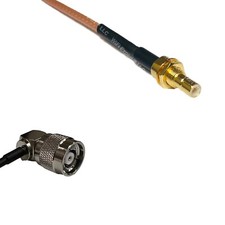 RG316 SMB MALE BULKHEAD to RP-TNC Male Angle RF Cable Rapid-SHIP LOT