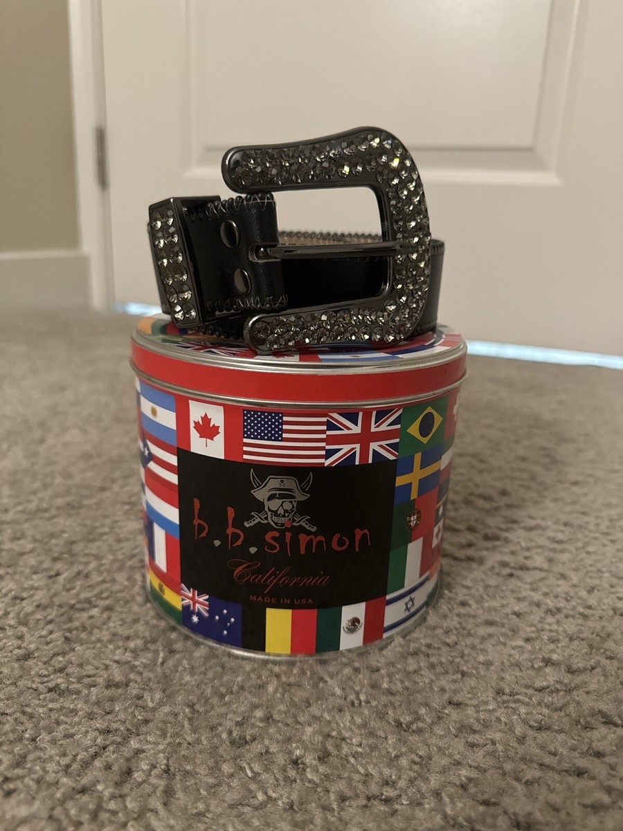 b.b simon （size 30） BB Simon Mens belt (Size 30-32) with original tin (10/10