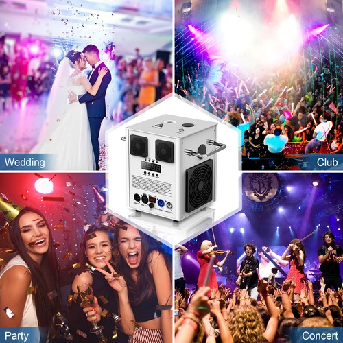 Máquina de chispas frías 4 piezas 700 W DMX efecto escenario fuegos artificiales DJ evento fiesta boda EE. UU. - Imagen 9 de 16