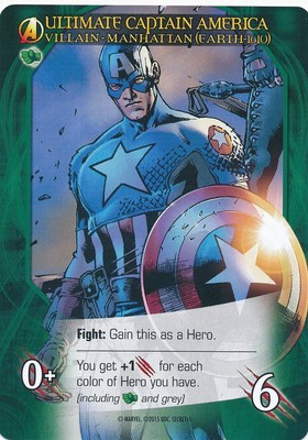 ULTIMATE CAPTAIN AMERICA 2015 UD Marvel Legendary VILLAIN MANHATTAN EARTH 1610