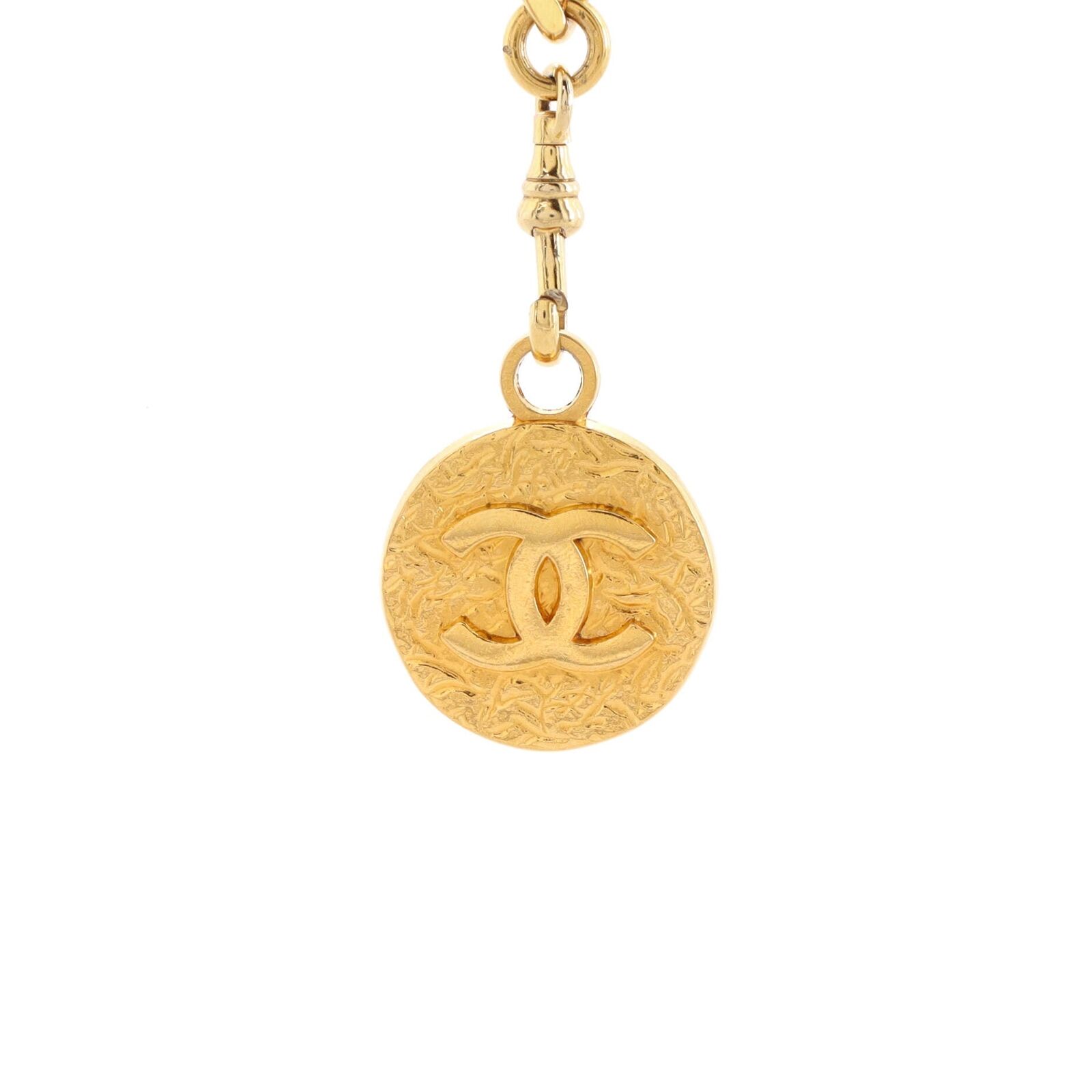 Chanel Vintage Medallion Chain Belt Metal 0 Gold - image 3