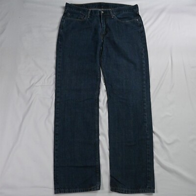 Levis 36 x 34 514 4010 Straight Dark Wash Denim Jeans
