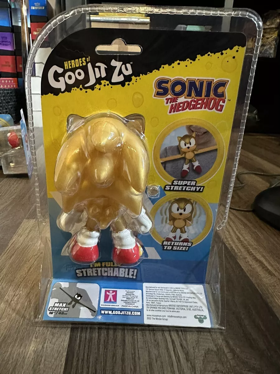 2022 Heroes of Goo Jit Zu Sonic the Hedgehog Classic Gold Stretch Sonic NEW