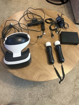 Sony PlayStation VR Headset Bundle w/ PS Camera, 2 Move Controllers, 120Hz
