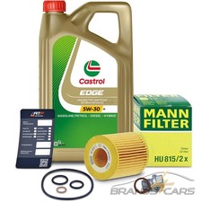 MANN-FILTER ÖLFILTER+5L CASTROL EDGE 5W-30 M FÜR BMW 1-ER E81 E82 1-ER E87 E88