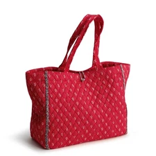 Vera Bradley Hathaway Tote Cotton Gabardine Dotty Floral