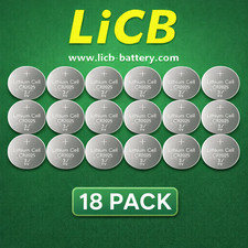 LiCB CR2025 3V Lithium Battery (18-pack)