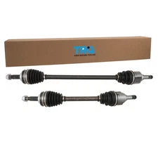 TRQ Front Driver and Passenger Side CV Axle Assembly Set Neoprene Boots Moly