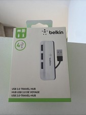 Belkin Hub 4x Port USB 2.0 Travel Hub Slim Style, Black, F4U042BT