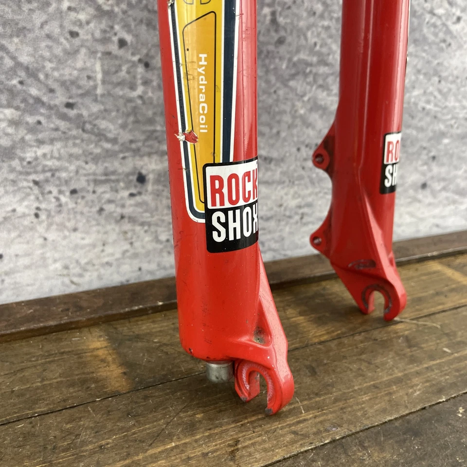 Vintage Rock Shox Judy XC Long Travel Fork 1 1/8 Threadless Disc 90s MTB Red - Image 4 of 4