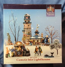 CAROLE ISLE LIGHTHOUSE Collection Set 12 Pieces Carole Towne Dog Whale NIB NEW