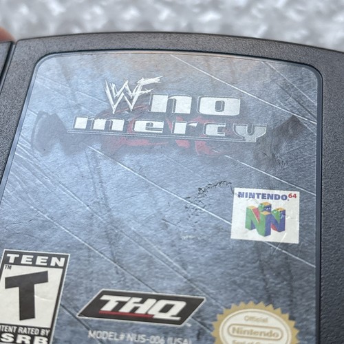 WWF No Mercy Nintendo 64 N64 Limpio Probado Lucha Súper Raro Variante EE. UU.-1 - Imagen 4 de 10
