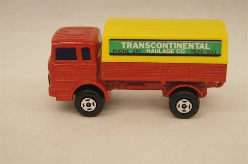 MATCHBOX LESNEY #TP-1 Mercedes Truck Red/Yellow 1976 Superfast ENGLAND