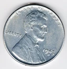 1943-D UNCIRCULATED Lincoln Wheat Cent Steel - Actual Coin Shown