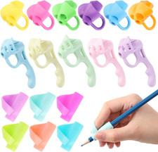 Schreibhilfe für Kinder - 17 Stifthalter inklusive - ergonomisch bunt & flexibel