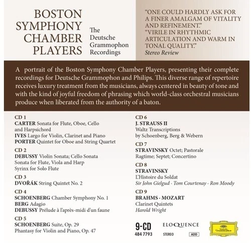 Boston Symphony Cham - The Deutsche Grammophon Recordings [Used Very Good CD] - Image 4 of 4