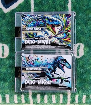 Diego Pavia Auto's Wild Card Dino-Might 1/1 & 3/3 Pro-Look (2
