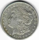 1921 S Morgan Silver Dollar Coin VF Silver