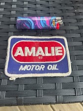 Vintage Embroidered AMALIE MOTOR OIL PATCH 4 ...