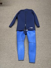 Vintage 1980s Parkway Designs 2pc Wetsuit Pants Jacket Blue Diving Snorkel