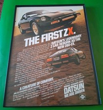 Datsun 280 Z-x Vintage Promo Framed Print Ad 8.5x11 1980s