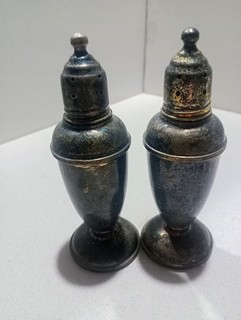Reed&Barton Sterling Salt and Pepper Small Ding On Very Bottom See Photo