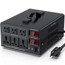 4000W Voltage Converter Transformer(110V to 220V or 220V to 110V) Step Up/Dow...