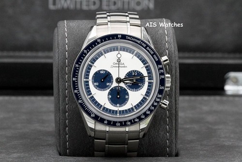 Omega Speedmaster CK2998 Blue SS Bracelet / Leather 311.33.40.30.02.001