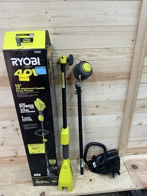 Ryobi 40V 15'' RY40ST01B Cordless String Trimmer - TOOL ONLY MPTG-40T Open Box
