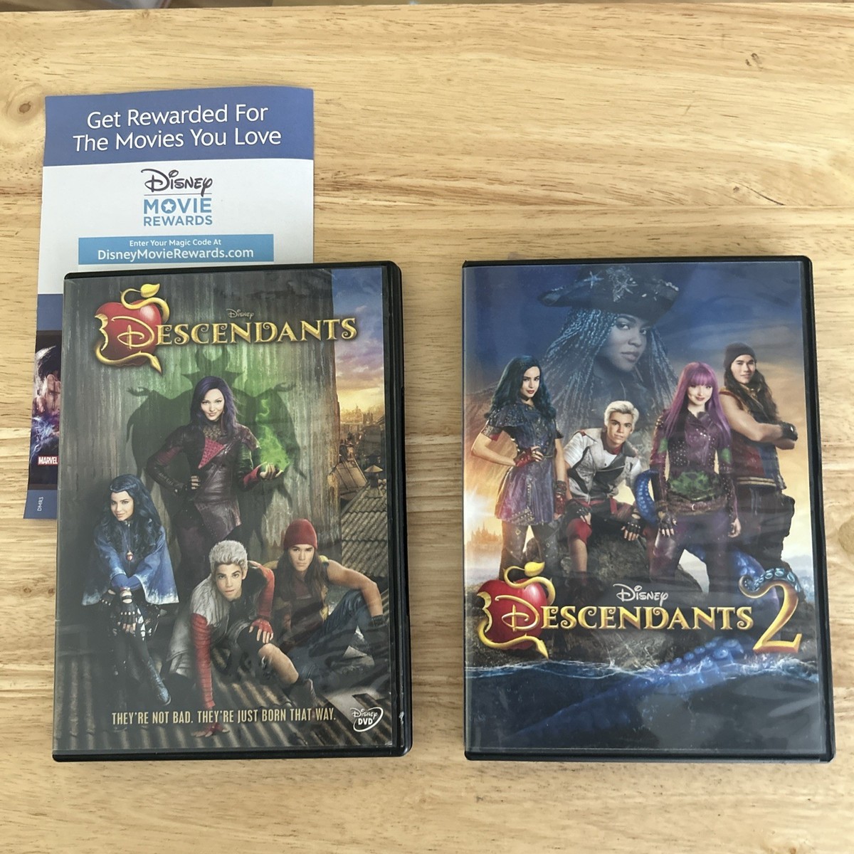 Disney Channel Movie Musicals Descendants 1 & 2 Together on DVD