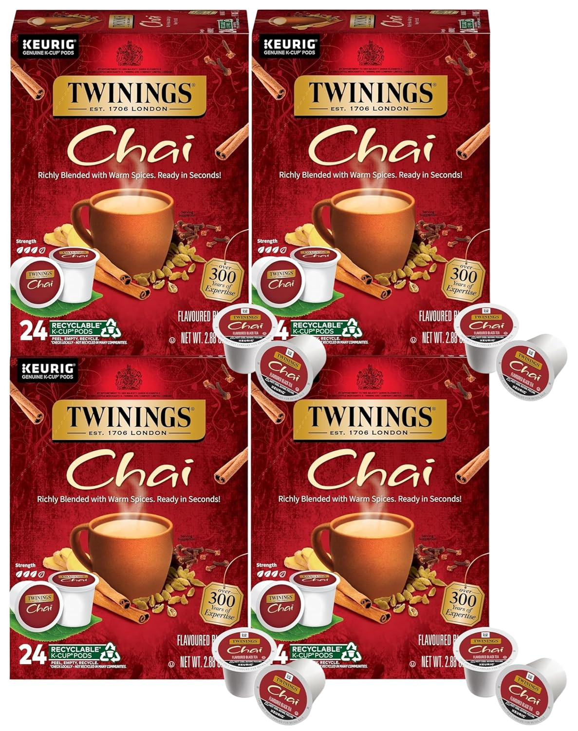 K-cups For Keurig, 96 Count - Perfectly Spiced Delight