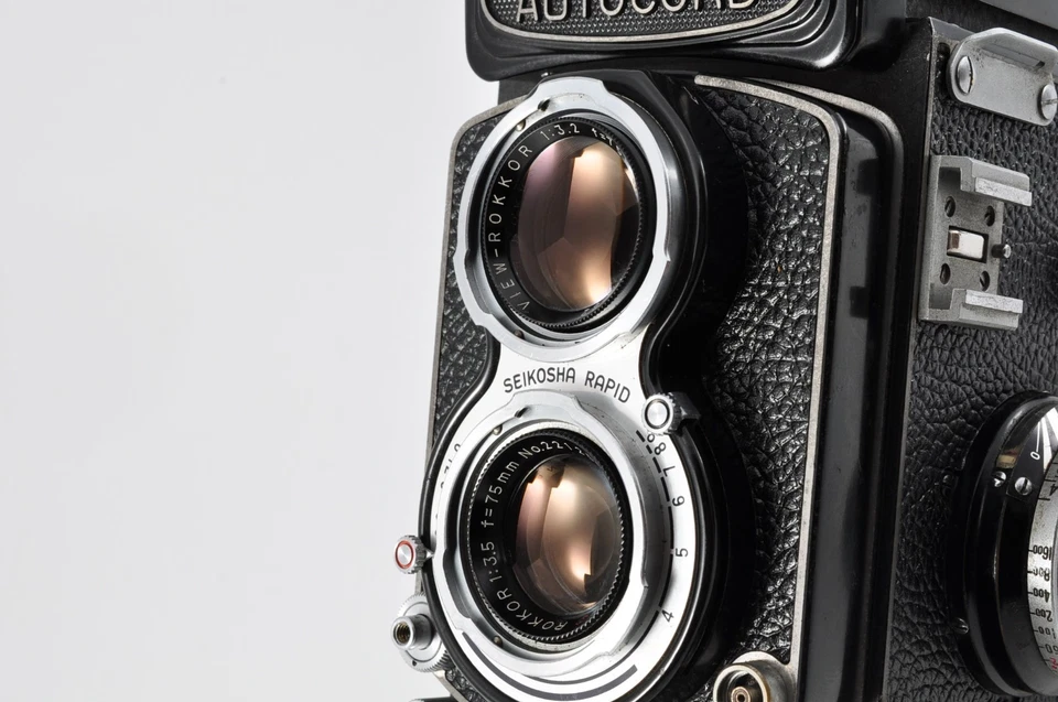 [Near MINT w/Case] Minolta AUTOCORD TLR Camera ROKKER 75mm f3.2 Lens JAPAN #152 - Image 2 of 4