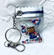 UNIQUE 3-D SHAKER New England Patriots TeenyMate filled Keychain  NEW 
