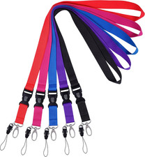 Office Lanyard 5 Pack 23 Inch Quick Release Neck Lanyard Strap with D