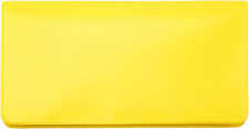 Yellow Vinyl Checkbook Cover, Top Tear Personal Vinyl Checkbook Cover