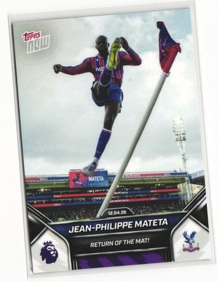 Jean-Philippe Mateta 2025-26 Premier League Topps Now #169 Crystal Palace