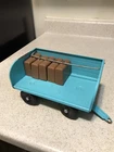 1962-1963 Tonka Airlines Luggage Cart/Trailer With Brown Suitcases All Original